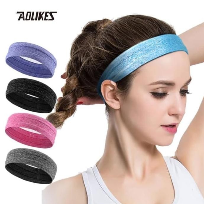 

Aolikes 1Pcs High Quality Cotton Sweat Headband Sweatband Yoga Gym New