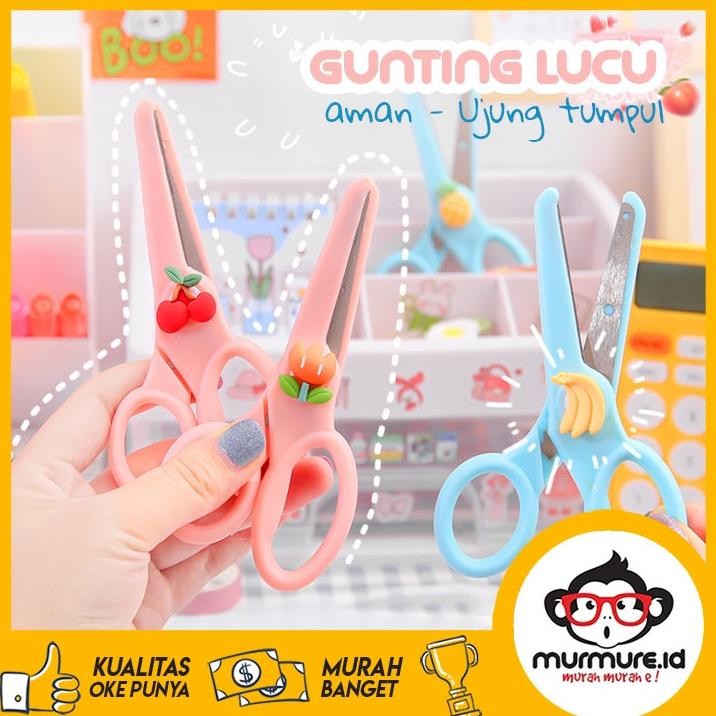 

Y-76 Murmure | Gunting Kertas Sekolah Ujung Tumpul Aman Gunting Anak Korea Lucu Motif Karakter Terbaru