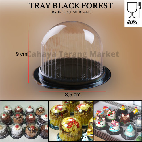 Mika Cake Tray Blackforest Black Forest 9 cm Mika Mini Mika Kue Kecil