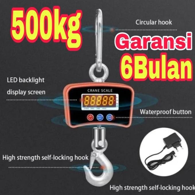 Timbangan Gantung 500Kg Crane Scale 500Kg Timbangan Digital 500Kg