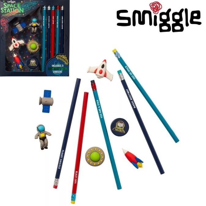 

Smiggle Pencil-Eraser-Sharpener Gift Pack Set Pensil Penghapus Rautan BS76