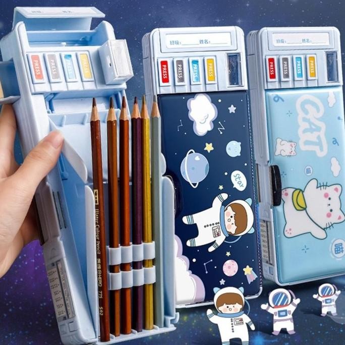 

Canggih Tempat Pensil Multifungsi Motif Untuk Anak Kotak Pensil Pola LFS