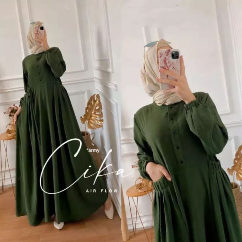 Gamis Wanita Terbaru 2024 Maxydrees Mididres Modern Dres Remaja Muslim Ghamis Kondangan Model Baru D