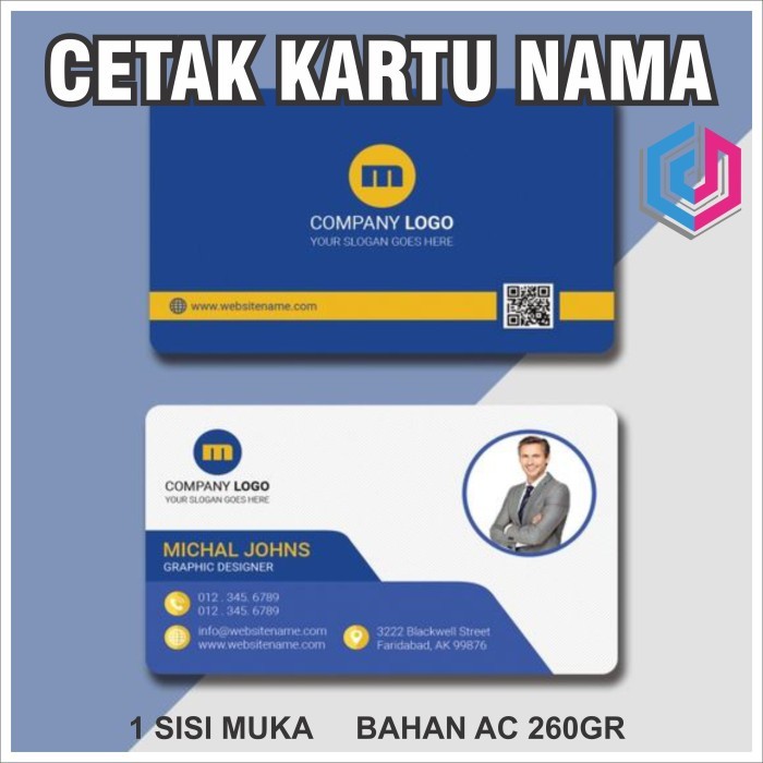 

Terlaris CETAK KARTU NAMA 1 SISI TANPA MINIMUM ORDER LANGSUNG CETAK MURAH - tanpa laminasi Elegan