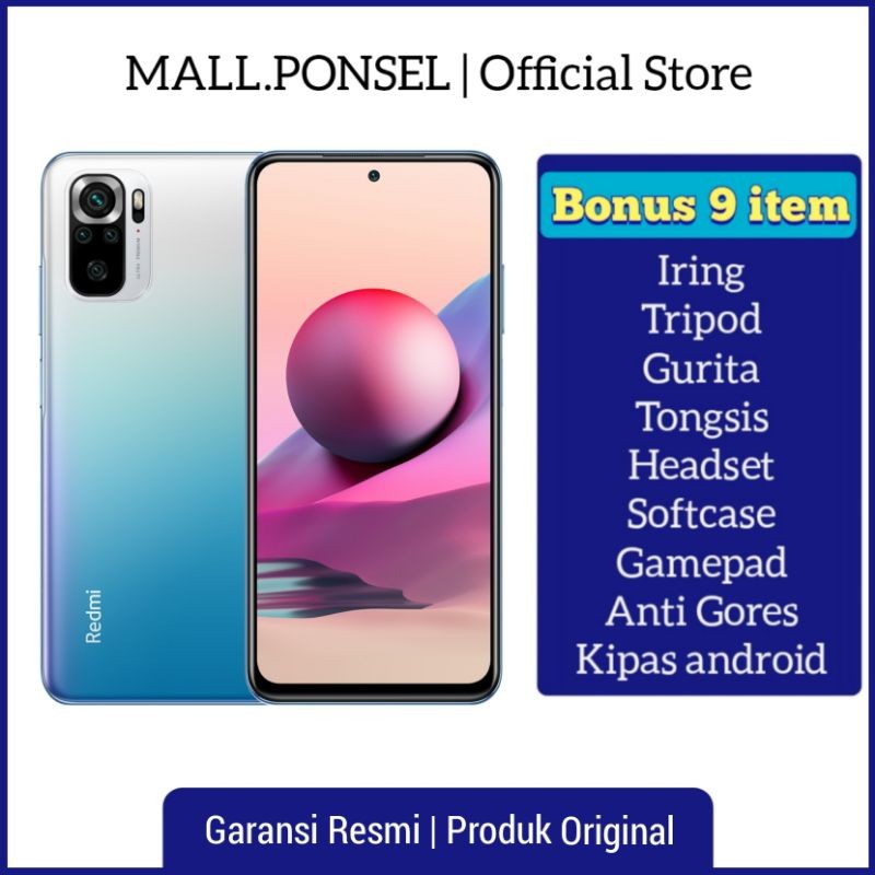 Xiaomi Redmi Note 10s Ram 6GB/64GB+ 6GB/128GB+ 8GB/128GB Garansi Resmi Xiaomi 1 Tahun