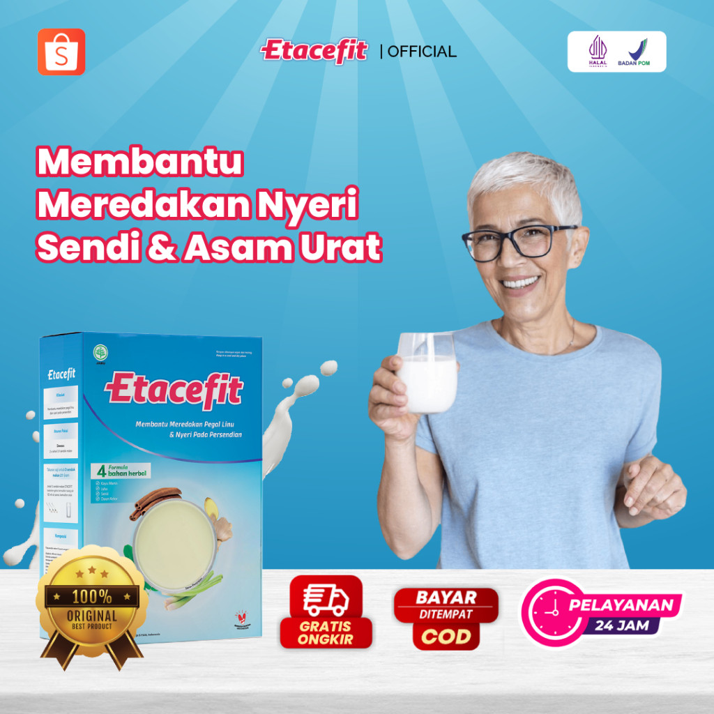 

ETACEFIT - Susu Kambing Untuk Meredakan Nyeri Sendi & Asam Urat (BPOM & HALAL)