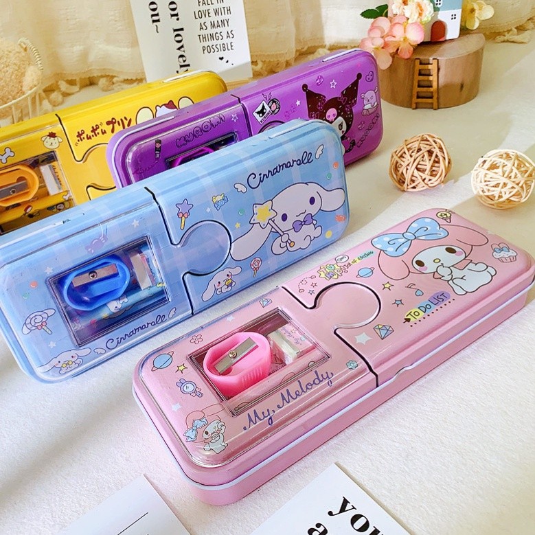 

XQ1 SAO - S6003 KOTAK PENSIL SANRIO BENING 2 TINGKAT / KOTAK PENSIL SANRIO / KOTAK PENSIL MAGNET /