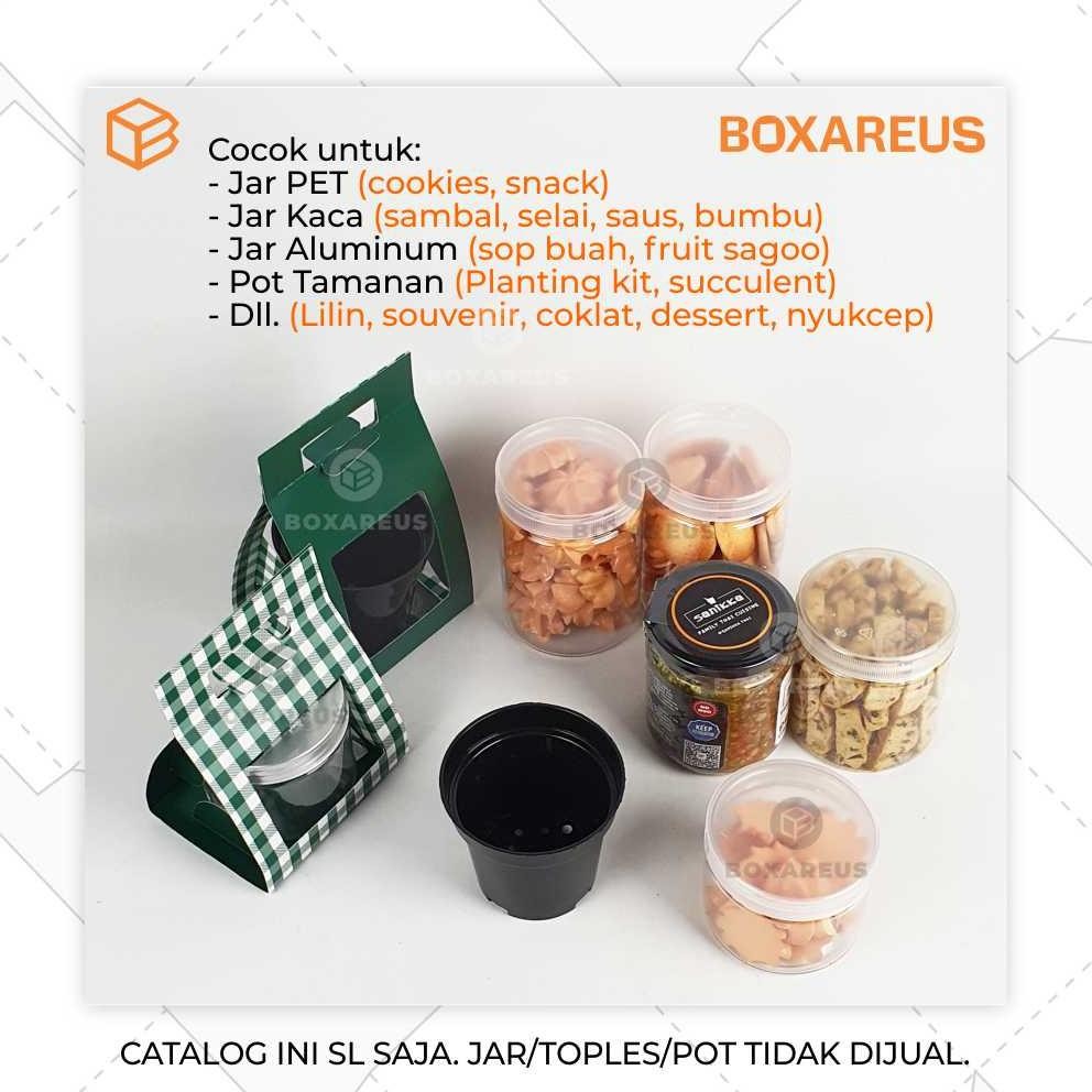 

Terlaris! Packaging Kue Kering Box Toples Satuan Tabung Jar Kotak Gagang Tenteng | SL Jar Viral