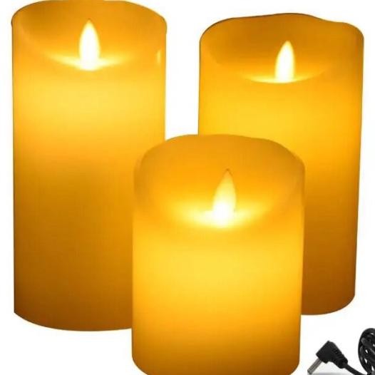 Tsm-701 Lilin Elektrik Usb Cas Body Parafin Wax Electric Candle