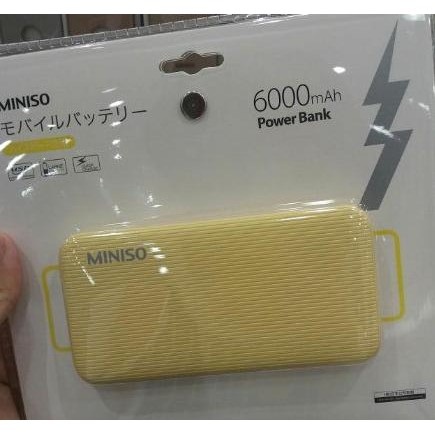 power bank miniso 6000 mah