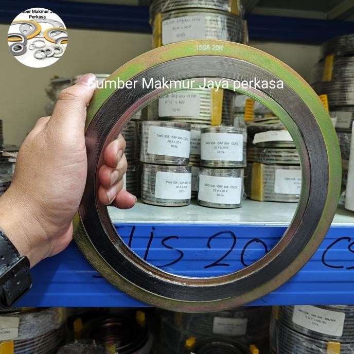 

Swg Jis 20K Carbon Steel ( Spiral Wound Gasket Cs Jis 20K ) 8"Inch