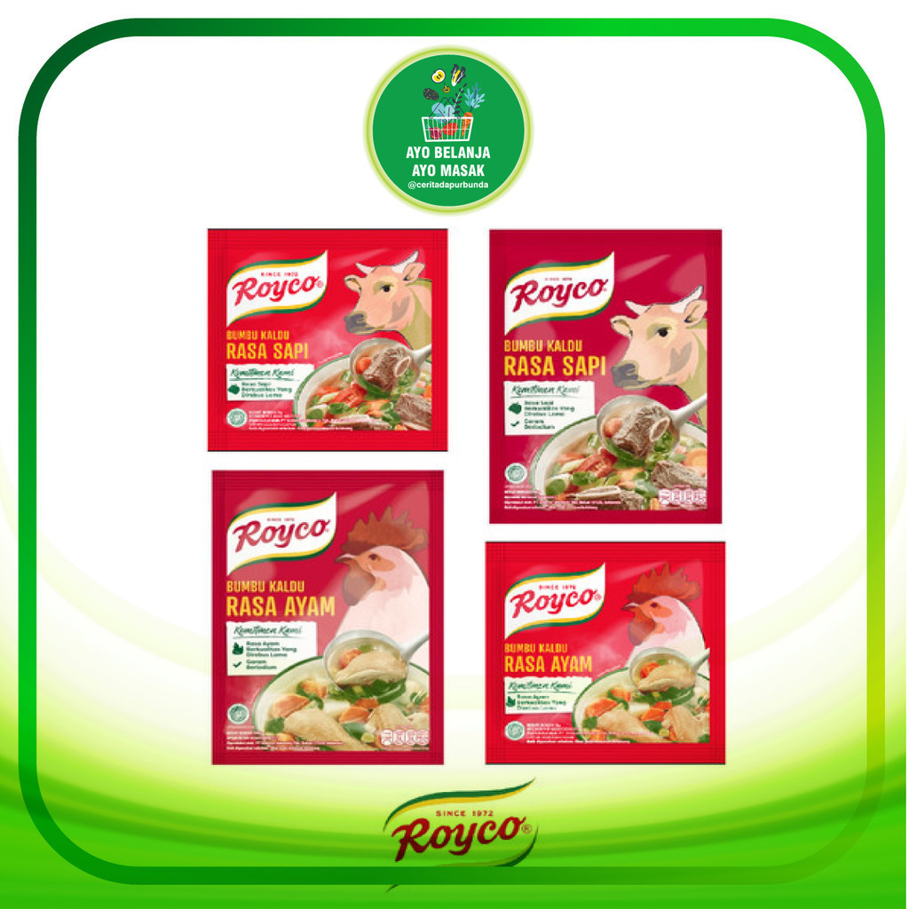 

ROYCO Penyedap Rasa Kaldu Ayam dan Sapi kemasan 220 Gram (besar)