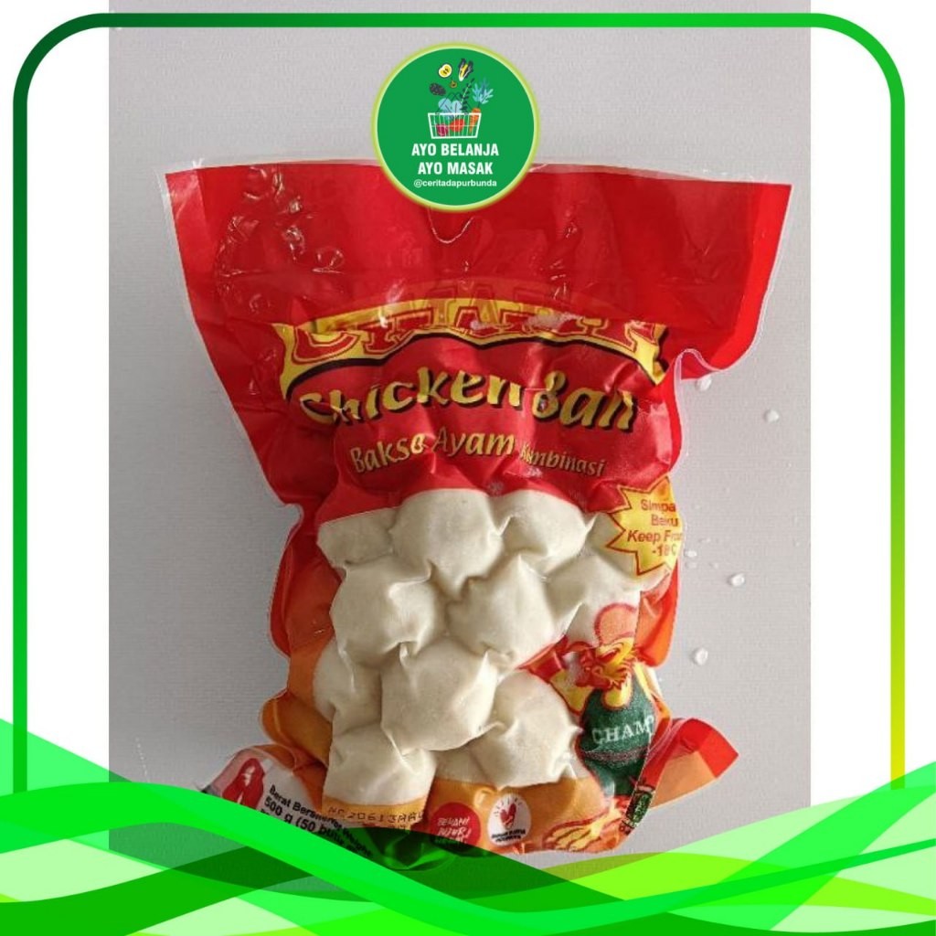 

Bakso Ayam CHAMP 500 gram (frozen)