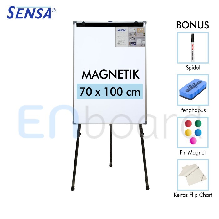

Terbaru Flip Chart / Flipchart / Papan Presentasi Sensa 70 X 100 Cm Promo Ready Stok