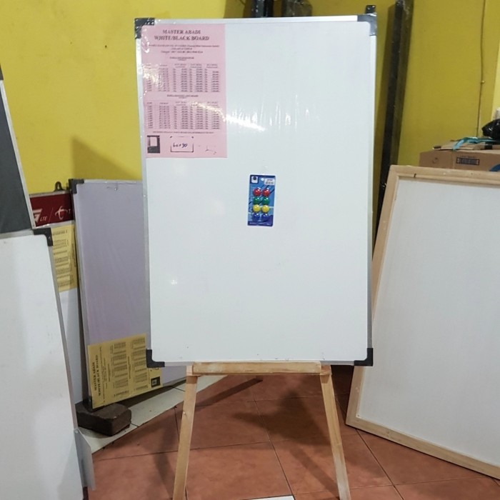 

Terbaru Papantulis Whiteboard Magnetik Standing Kayu 60X90Cm Promo Ready Stok