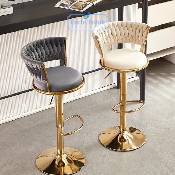 kursi bar gold mewah kursi cafe kursi barstool hidrolix kursi tinggi