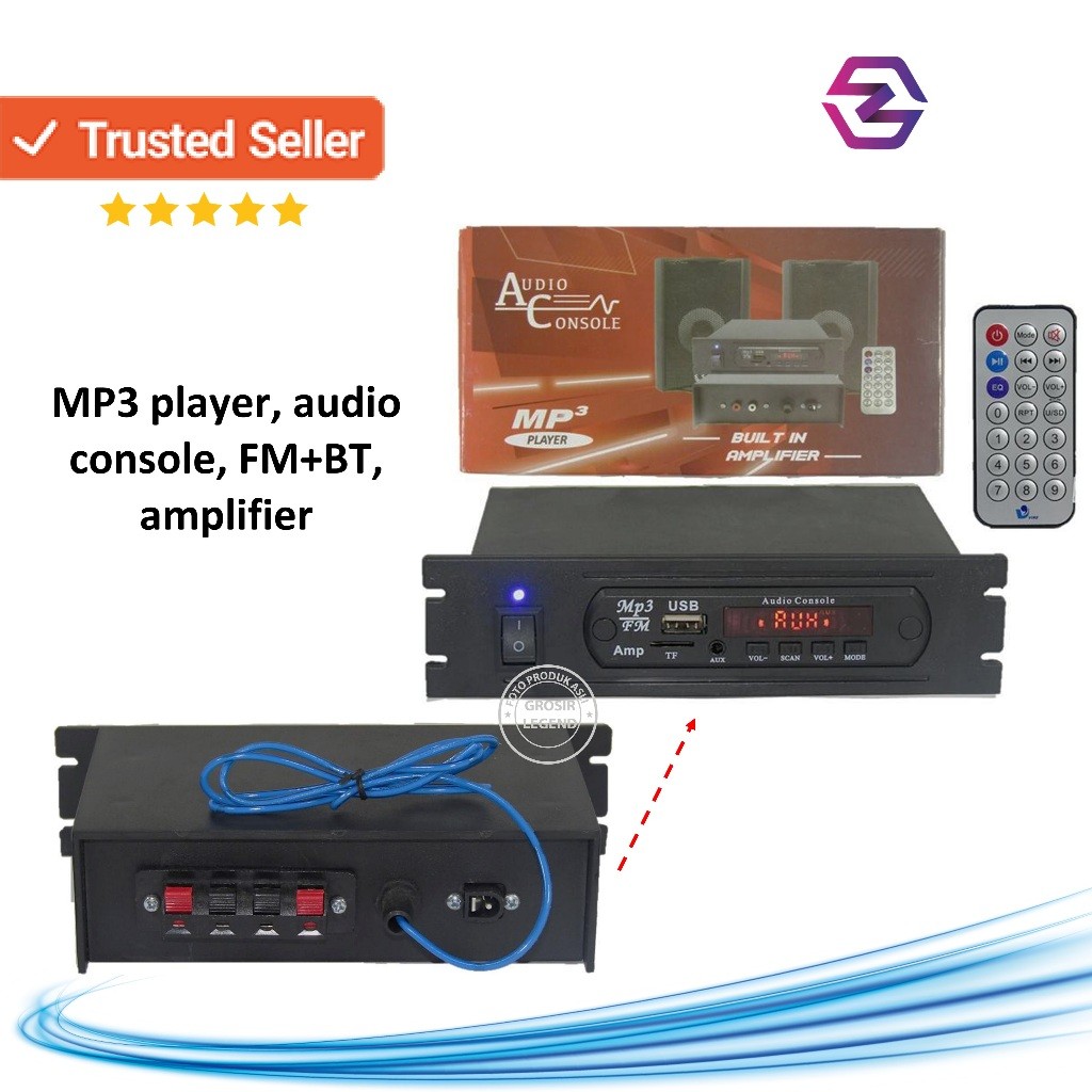 Rakitan USB Mp3 FM Player AC Bluetooth Plus Amplifier