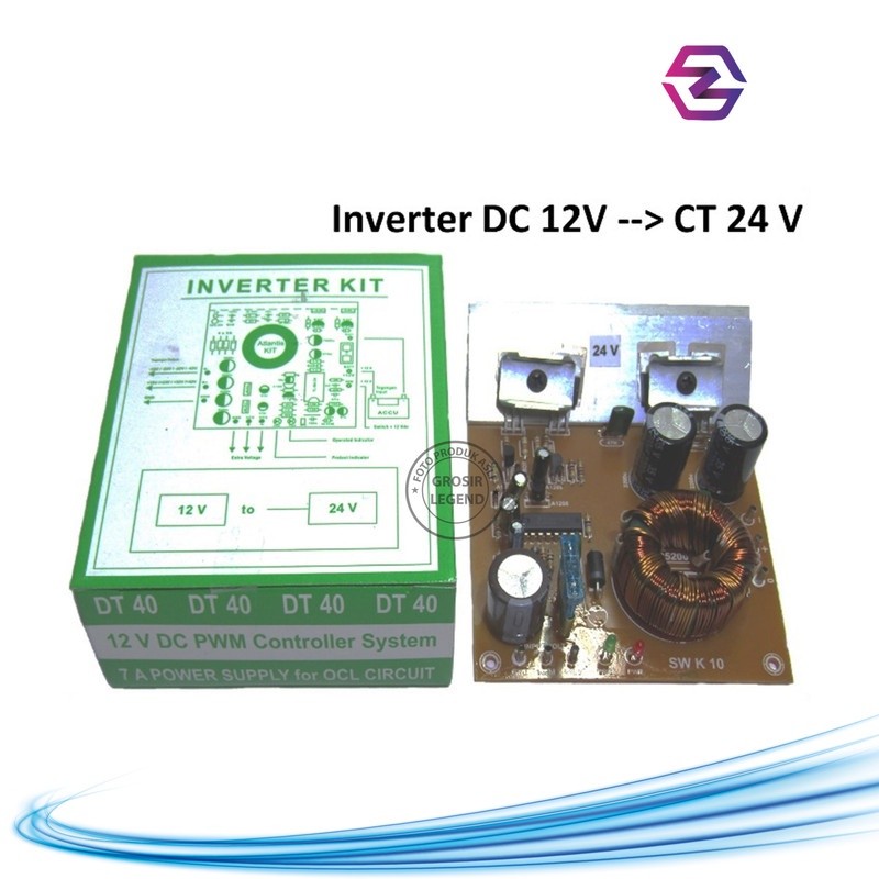 Kit pcb inverter aki 12v DC ke 24v DC CT