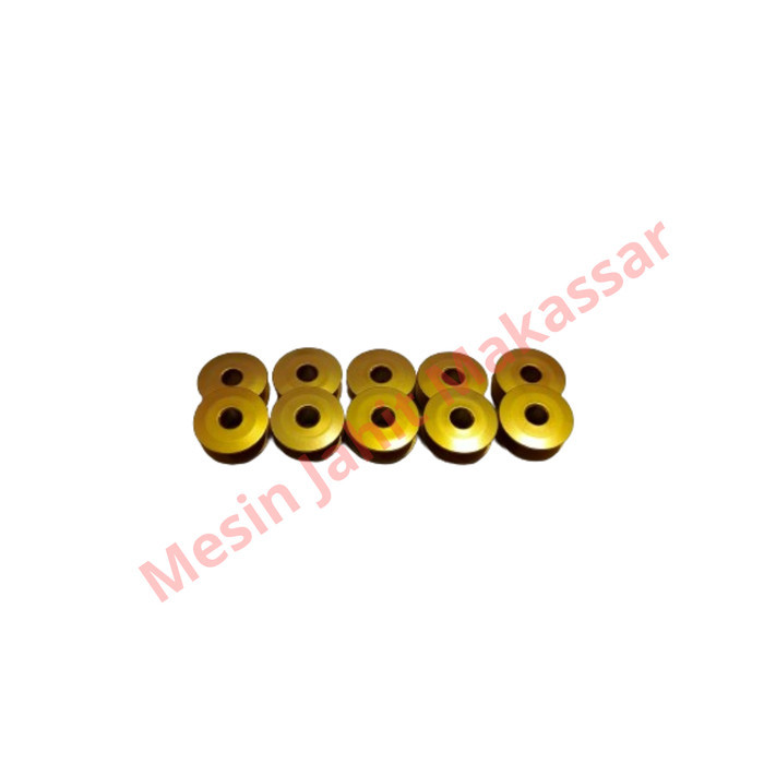 

*****] [ISI 10 PCS] Spool Aluminium Warna Emas Untuk Mesin Jahit Typical Kualitas Bagus