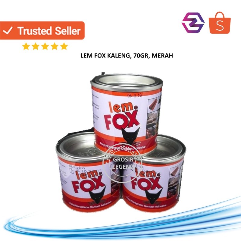 

Lem FOX kaleng 70 gram