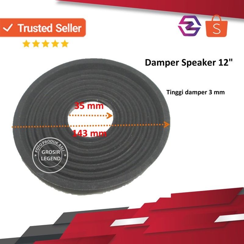 Demper damper per spiral speaker 12 inch Canon