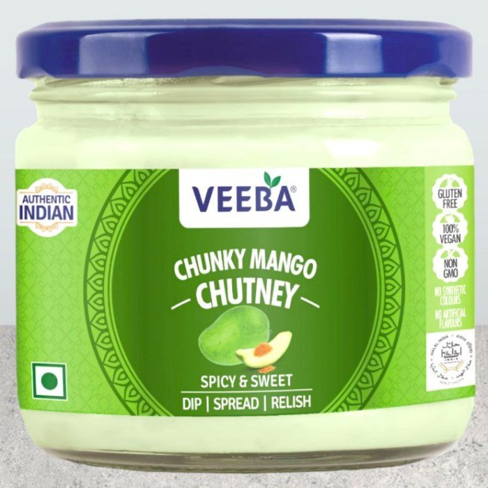 

best produk] CHUNKY MANGO CHUTNEY VEEBA 320G SPICY & SWEET / Saos Mangga