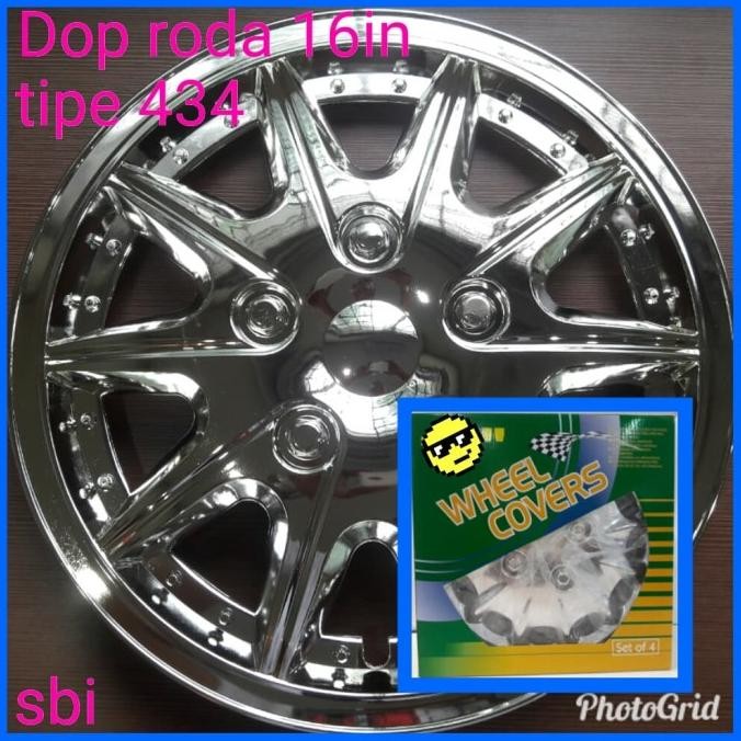 Wheeldop Truk/ Dop Roda Chrome Ring 16 Inch Tutup Velg Roda Promo Bulan Ini