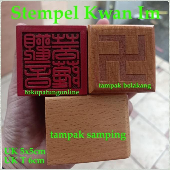 

New | Bagus Stempel Kwan Im Kayu Tebal