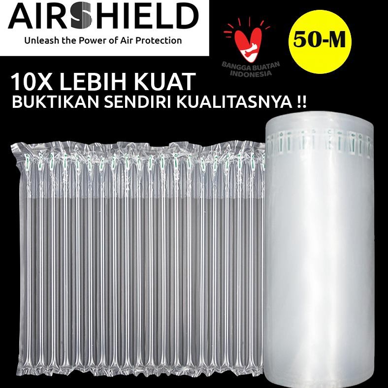 

Paling Laris! Inflatable Air Bubble Cushion Wrap AirShield 50m Tinggi Super Tebal Hemat