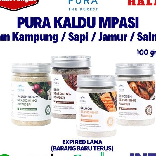 

Pura Seasoning Kaldu Ayam Kampung / Sapi / Jamur / Salmon Mpasi