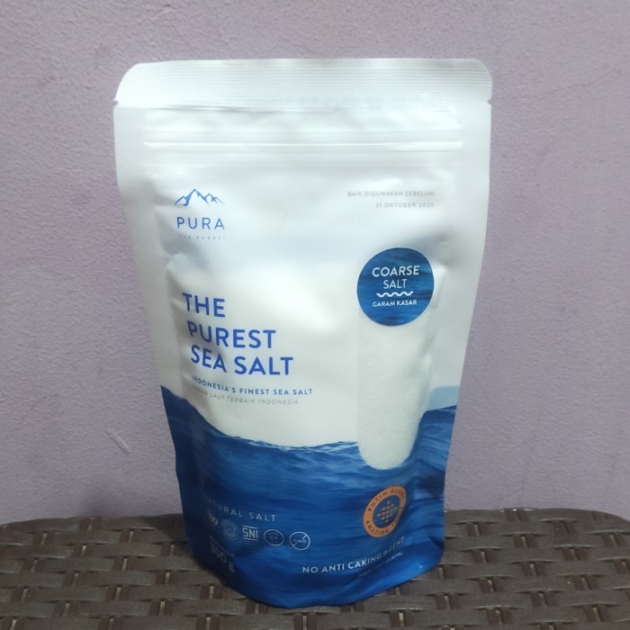 

pura purest sea salt coarse 300gr pure garam laut kasar