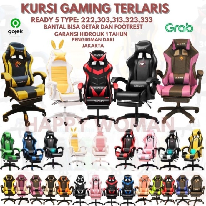 Kursi Gaming Chair Computer Bangku Gaming Game Chaho Murah
