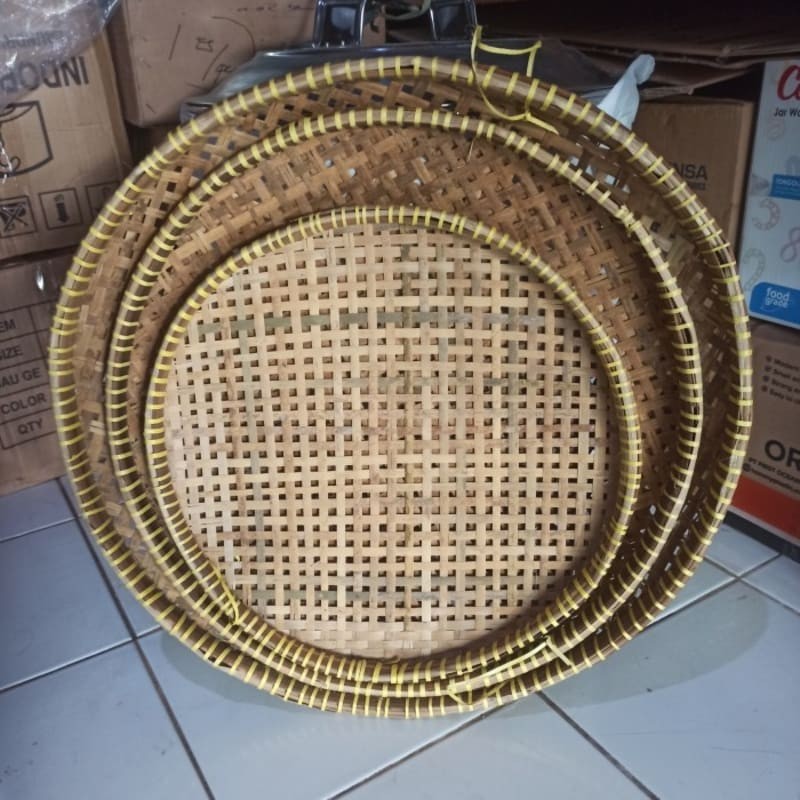 Tampah Bambu Bolong/ Tampah Bambu kulit Kuat/ Tampah bambu lubang