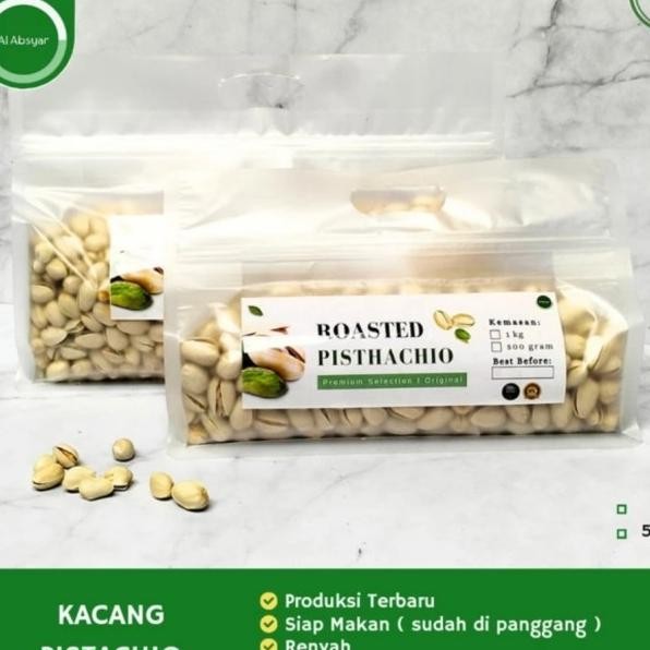 

Kacang Pistachio 1Kg Fustuk Kacang Ketawa Roasted Oleh Oleh Haji Umroh