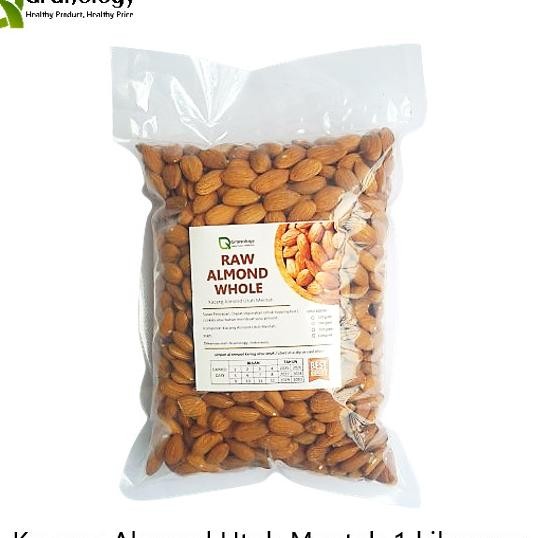 

Kacang Almond Whole Mentah / Raw Almond Whole - 1 Kg