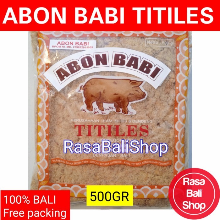 

ABON BABI TITILES 500GR, ABON BABI ENAK, ABON TITILES, SIAP SAJI