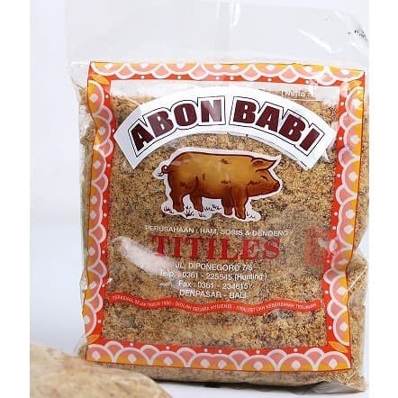 

TITILES ABON BABI 100% ASLI BALI