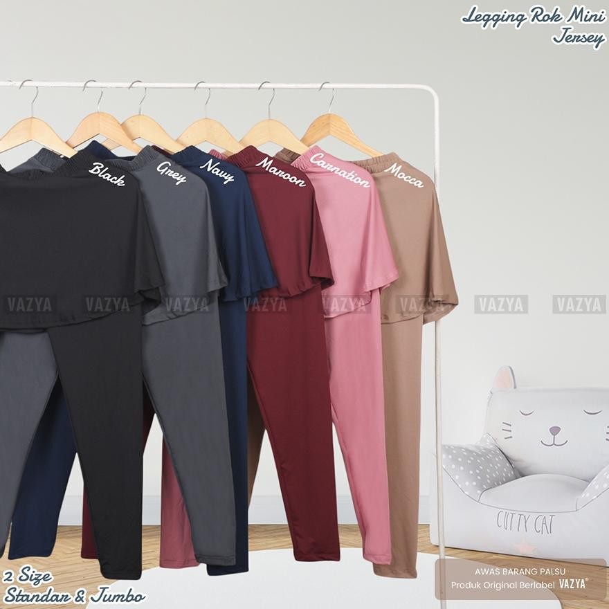 TY69 Legging Rok Sporty Mini Jersey / Outfit Olahraga / Outfit Olahraga Hijab / Outfit Olahraga Wani