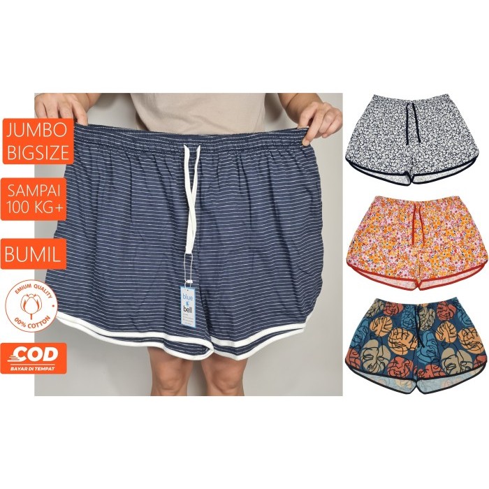TERMURAH Jumbo Celana Pendek Korea Wanita Katun