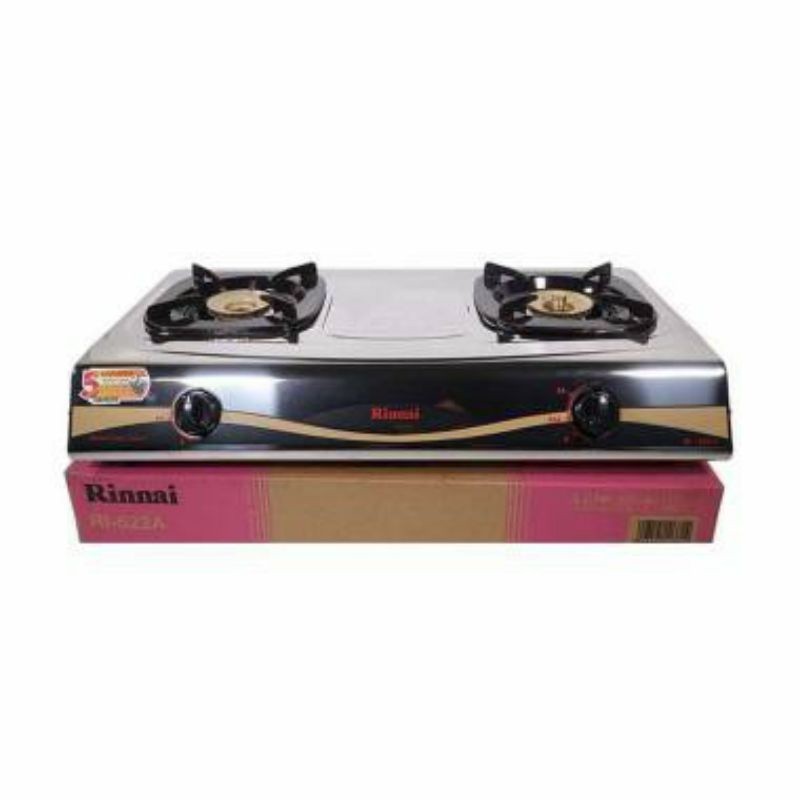 Kompor Gas RINNAI 2 Tungku + Api lilin 522A