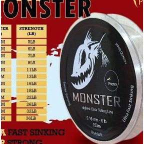Senar Pancing Cepat Tenggelam Phenex Monster 150M