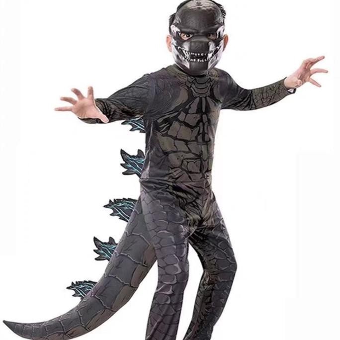 Godzilla Monster Kids Costume Kostum Halloween Anak Dinosaurs Reptile