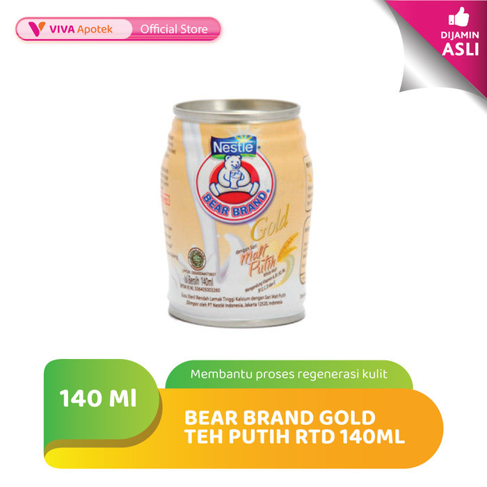 

Bear Brand Gold Teh Putih Minuman Siap Minum (140 ml)