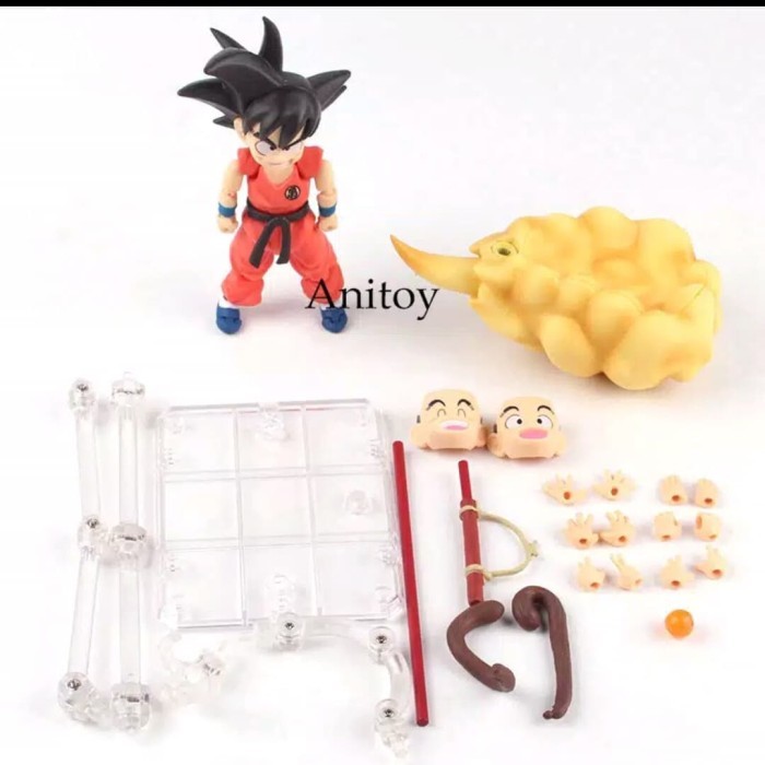 Action Figure Anime Dragon Ball Shf Son Goku Kid & Kintoun