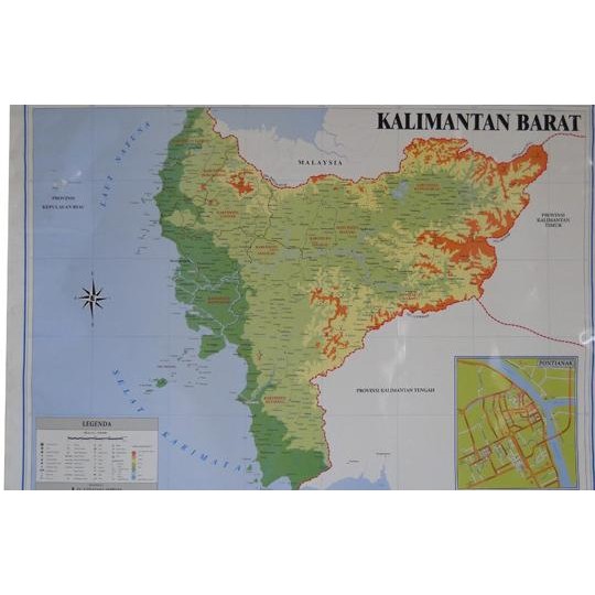 

Peta Provinsi Kalimantan Barat (Bingkai)