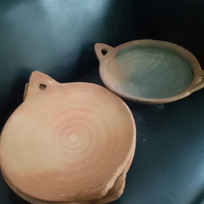 Han Wajan Tanah Liat/Penggorengan Kopi Kerupuk Pasir/Bajan Kuali Gerabah