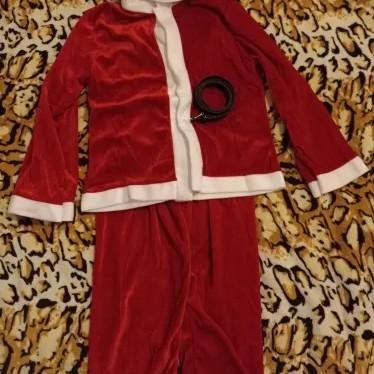 Kostum Santa Claus Anak Beludru Cosplay Santa Claus Costume