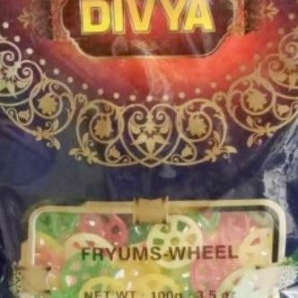 

+++++] Kerupuk india FRYUMS WHEEL DIVYA 100G / Cemilan Renyah