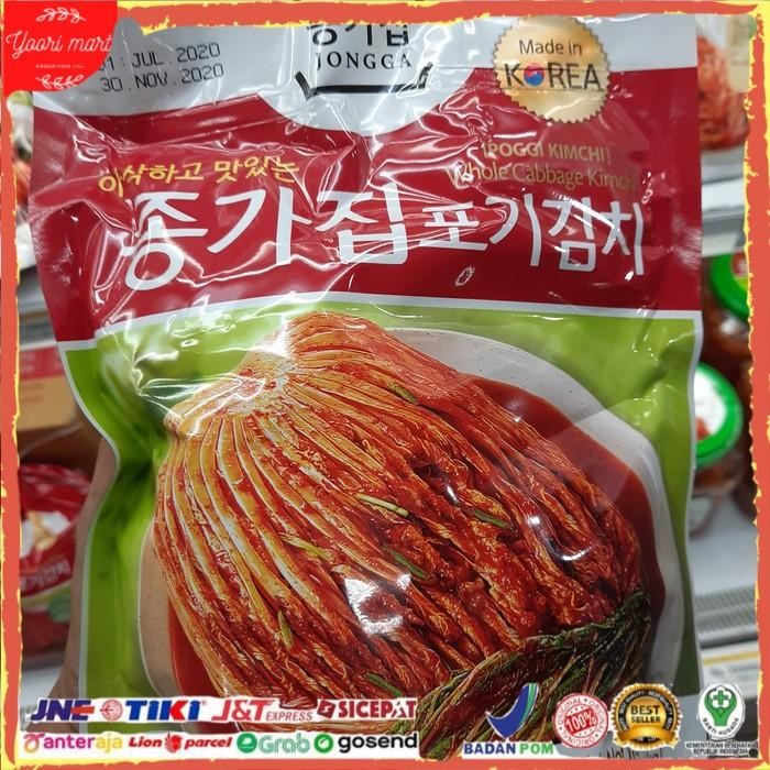 

Kimchi jongga Poggi Whole Cabbge Sawi Utuh Makanan korea Import 1kg Kualitas Terbaik