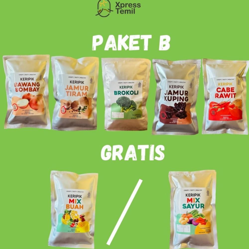 

PJ24 XPRESSTEMIL - PAKET HEMAT 5 PCS (GRATIS MIX SAYUR ATAU MIX BUAH) NETTO 50 GRAM Premium